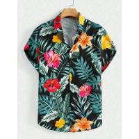 Camisa hawaiana, estampado vaquero para hombre y mujer, camisa de manga corta con solapas y botones en la playa, top casual de moda - details 4