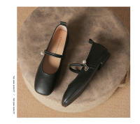 Zapatillas de ballet de piel auténtica, estilo suave de noche, zapatos sencillos - details 30