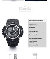 SHUNWAY 【 】 Shengwei Reloj electrónico luminoso para estudiantes deportivos impermeables multifuncionales para exteriores para hombres - details 4