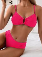 Bikini sexy, traje de baño de dos piezas, conjunto de bikini de cintura alta, traje de baño para mujer con realce, ropa de playa 2025 - details 16