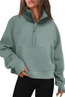 Sudaderas de cuello alto para mujer, jerséis femeninos, tops de otoño e invierno - details 8