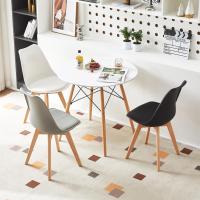Comedor Redondo, Mesa Torre Moderna y Patas de Madera de Hay, 80 * 75 cm - details 6