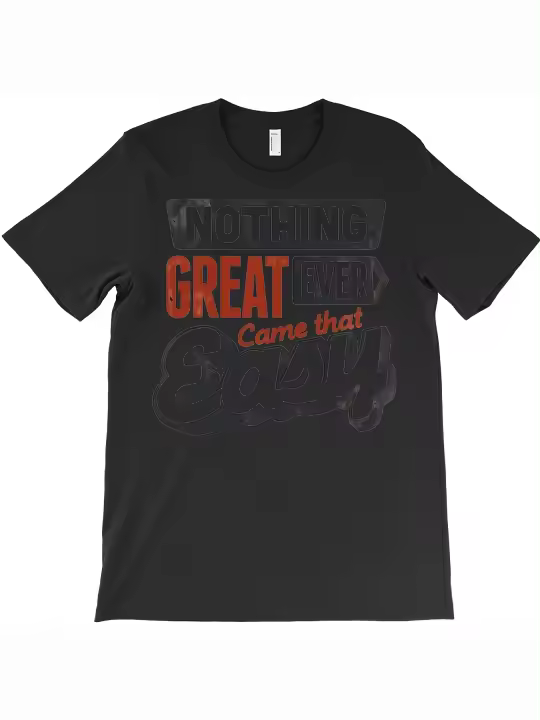 Camiseta con cita sobre persistencia, regalo para papá, manga corta con cuello redondo suave y cómoda, 1448g - 1