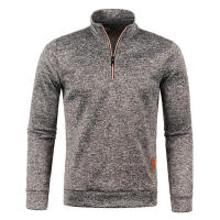 2025 Chaqueta de punto con cuello para hombre, suéter de terciopelo fino, estilo moderno, talla grande, otoño e invierno - details 13