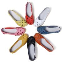 Zapatos planos de cuero sin cordones para mujer, mocasines cómodos, informales, a la moda - details 0
