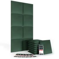 30 x 60 cm, Juego de 8 Piezas, Cabecero para Cama, Salón, Pared Decorativa, Tapizado Decoración 3D Moderna para Dormitorio, Insonorizante, Cojines Acústicos de Pared, Verde - details 14