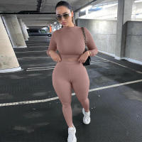 Conjunto deportivo de dos piezas de manga larga, nuevo traje informal de moda para mujer - details 40