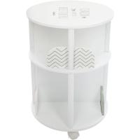 Redonda con Ruedas para organizar Libros – Habitación Infantil (Blanco y Gris) - details 4
