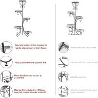 Estantería de Hierro para Macetas Soporte de Plantas y Flores para Decoración 5 Niveles - details 3