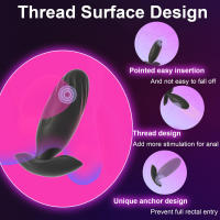 Kaelynn Plug Anal Inalámbrico Bluetooth Masajeador de Prostatea en Espiral - details 1