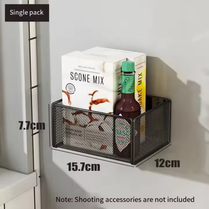 Estante magnético de Metal para refrigerador, estante multifuncional para refrigerador, estantes de almacenamiento de cocina duraderos cuadrados para el hogar - 1