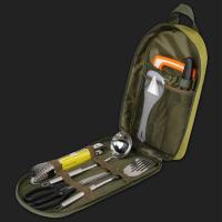 Juego de viaje organizador de utensilios de accesorios de cocina de acero inoxidable de 8 piezas para Camping Picnic - details 6