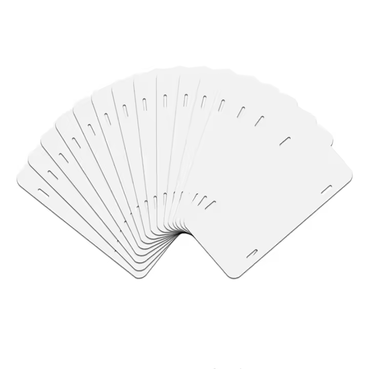 Paquete de 14 placas de matrícula por sublimación, etiquetas automotrices de Metal con grosor de 0,65 Mm - 1