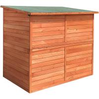 Armario Multiusos para Jardín 40x75x90 cm en Madera con 2 Capas de Pintura Impermeable |   Patas y Suelo - details 24