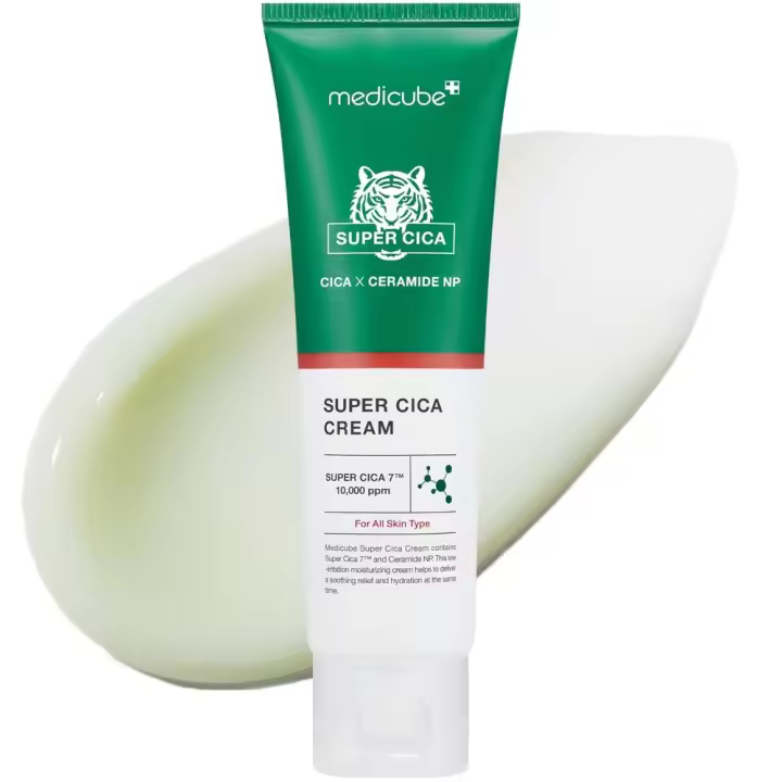 Crema Cica Super Protectora que Bloquea la Humedad y Gasa Cuidado de la Piel Vegano Coreano (1.69fl.oz.) - 1