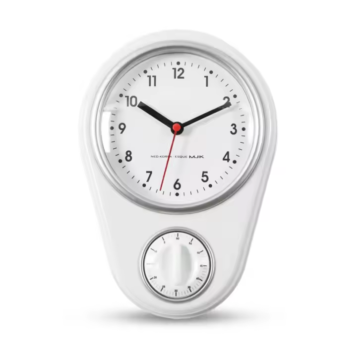 Reloj de pared con temporizador para cocina, cronógrafo giratorio con movimiento silencioso, creativo y Simple, ideal para sala de lectura interior - 1
