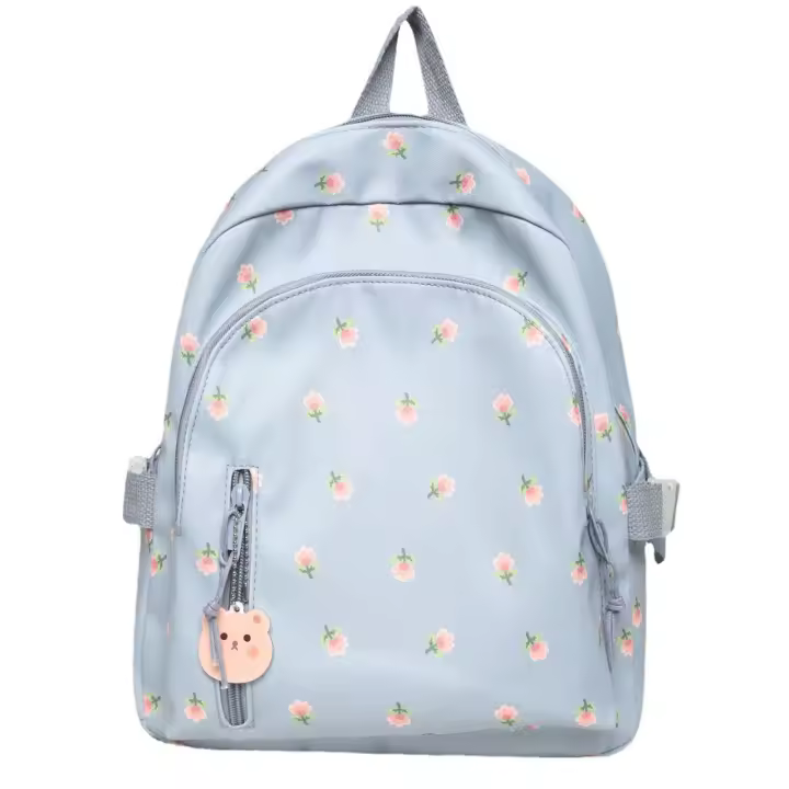 Mochila pequeña de flores florales para mujer, mochila de viaje informal para adultos y niños, viaje escolar - 1