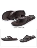 Novedad de verano, chanclas de PVC a la moda, zapatillas juveniles antideslizantes de Color sólido con Clip para la playa con punta abierta, zapatillas para hombre - details 19