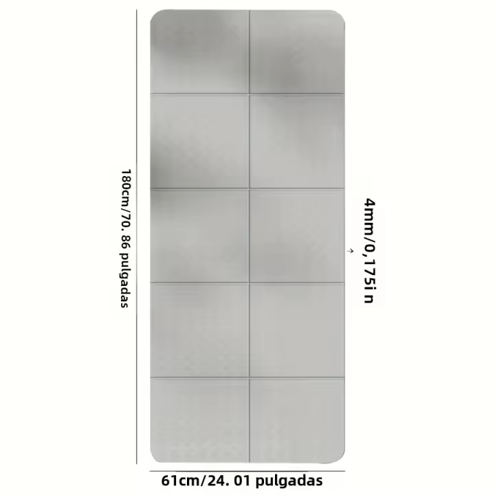 Manta De Yoga Plegable Ecológica TPE Para Viajes Fitness Doble Cara Antideslizante Para Pilates Y Ejercicios Entrega Saco De Compras - 1