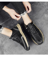 Shoes for Man High Quality Men Sneakers Luxury Men's Leather Shoes High Top Mens Shoes Casual Light Footwear Business  Shoes - details 10