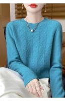 Elegante Suéter de Lana 100% Cuello Redondo, Manga Larga, Moda de Invierno para Mujeres - details 20