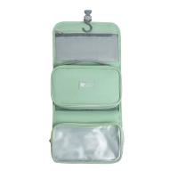 Bolsa de artículos de tocador separada en seco y húmedo de gran capacidad, bolsa de cosméticos grande impermeable desmontable, bolsa colgante plegable - details 13