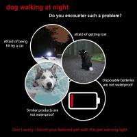 Luz de Noche para Perros Collar con Luz LED Recargable por USB Suministro de Seguridad para Mascotas Colgante de Reflejos Anti-Perdido - details 2