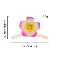 Pasadores bohemios, garra para el pelo con flores, horquilla bonita con perlas, pinza para el pelo con flores, tocado de estilo coreano, Clip de tiburón grande para mujer - details 0