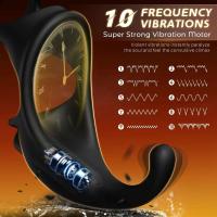 Leten Vibrador Anal Prostate Masajeador de Rostro con Anillo de Control Remoto - details 1