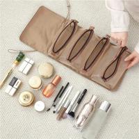 Bolsa de cosméticos 4 Uds en 1 para mujer, bolsa de cosméticos separable de malla con cremallera, bolsa de nailon plegable para mujer, bolsa de almacenamiento de brochas de maquillaje de cuerda - details 8