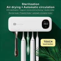 Esterilizador inteligente de rayos ultravioleta para cepillo de dientes, soporte para maquinilla de afeitar montado en la pared, estante de esterilización, accesorios de baño de secado rápido - details 0