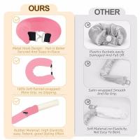 Durante la noche con gancho, plancha elástica satinada sin calentar, una herramienta de rizado multifuncional adecuada para todo tipo de cabello - rosa - details 10