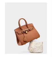 Bolso de hombro de cuero para mujer, bolso Kelly, Lychee Platinum, versátil, regalo para niñas, accesorios para atuendo, moda - details 21