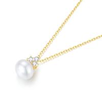 Colgante de Perla Natural de Oro 18K Diseño de Nicho de Joyería Fina para Mujeres - details 1