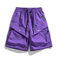 CHAIFENKO Pantalones Cortos de Nylon para Hombres Cómodos con Múltiples Bolsillos para Deportes y Fitness Moda de Verano para Exteriores - details 5