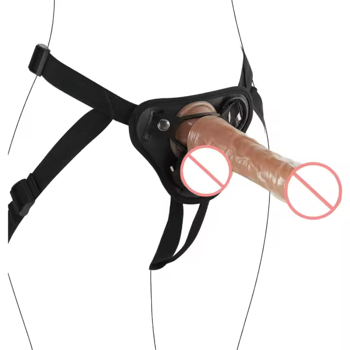 Consolador con correa y Arnés, Vibrador Realista con Bala, Estimulador de Punto G, Masajeador vaginal, Masturbador BDSM - 1