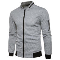 Suéter de béisbol con cuello levantado para hombre, chaqueta a cuadros, ropa deportiva - details 4