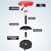 Taburete de Neumático Rojo con Almacenamiento 390-520mm 2 Estantes Muebles y Organización - details 4