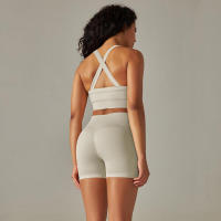 Conjunto de yoga para mujer, leggings y top de cintura alta, chándal sin costuras, tres conjuntos de entrenamiento para ropa de gimnasio - details 5