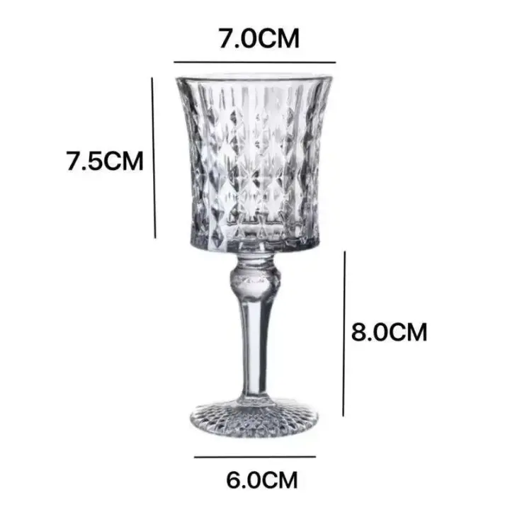 Copas de Champán de Cristal sin Plomo Juego de Decanter para Fiesta Bar Vidrio de Cocina y Comedor - 1