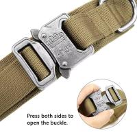 Estable Militar Medio y Perros, Entrenamiento Táctico Correa para Caminar Mascotas para Perros Collar para Perros Grandes - details 5