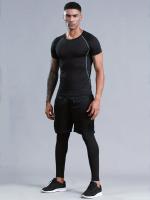 Men's 3-Piece Compression Suit Set: Breathable, Quick-Drying & Sweat-Absorbing for Sports & Fitness! - details 0
