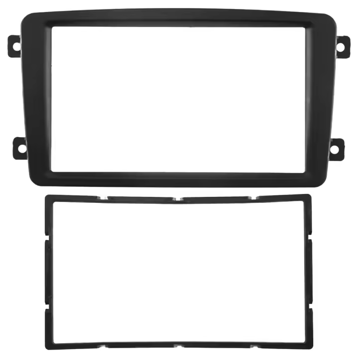 Kit de Panel de reproductor de DVD de Fascia de Radio de coche 2 Din, marco de tablero estéreo para Mercedes Benz CLK C G CLASS Viano W203 W209 W463 W639 - 1