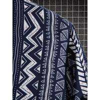 Camisa informal con botones y solapa de manga corta para hombre, estilo bohemio, vacaciones diarias, tops de verano - details 8