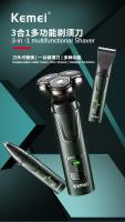 Kemei km-2808 Full Body Ipx7 Waterproof Multifunctional Three-blade Head Floating Detachable Electric Shaver - details 2