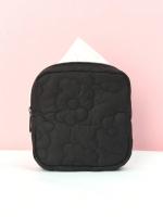 Bolsa de Almacenamiento de Pañuelo Higiénico Bordado de Color Sólido Ideal para Viajes, Almacenamiento en Casa, Dormitorio - details 3