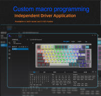 Darmoshark Teclado Mecánico Inalámbrico K8 para Juegos con Retroiluminación RGB Bluetooth y Cable USB-C Compatible con GATERON de 81 Teclas - details 10
