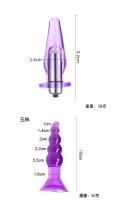 Tapón Anal de silicona impermeable para adultos, conjunto de combinación de productos para entrenamiento, palo masajeador, 6 piezas, divertido - details 7