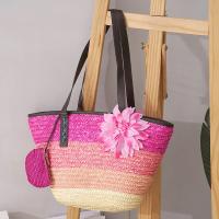 Bolso de hombro de paja tejido hecho a mano, bolso de gran capacidad para mujer, bolso de compras tejido para viajes en la playa y verano, bolso informal para mujer - details 5