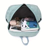 OGEHUAFEE Mochila Ligera de Nailon para Mujeres - Mochila Plegable con Correas Ajustables y Múltiples Compartimentos para la Escuela, Trabajo, Viajes - Estilo Casual en 7 Colores (Azul Marino/Coral y Más), Bolso Diario |   Accesorio Moderno |   Cierre Seg - details 4